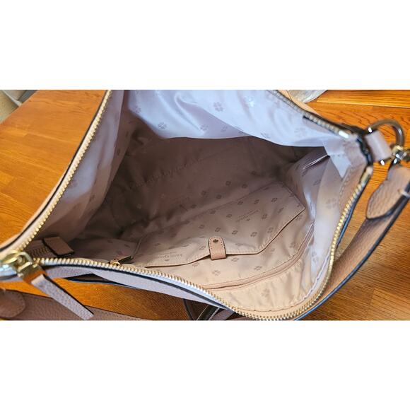 Dusty‎ Rose Kate Spade Pebbled leather shoulder bag-excellent condition